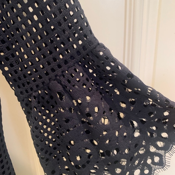 Rare Jude Connally Danielle Dress in Spring Lace Navy Sz S - Picture 6 of 8